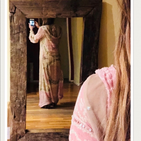 🎉HP🎉🦋HAND BEADED-EMBROIDERED SILK BOHO KIMONO🦋 - Picture 8 of 8